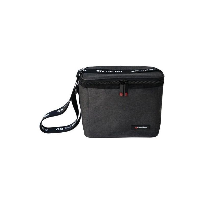 Sac isotherme Lunch Bag 4 L Noir Chiné - On The Go - IRIS 349971