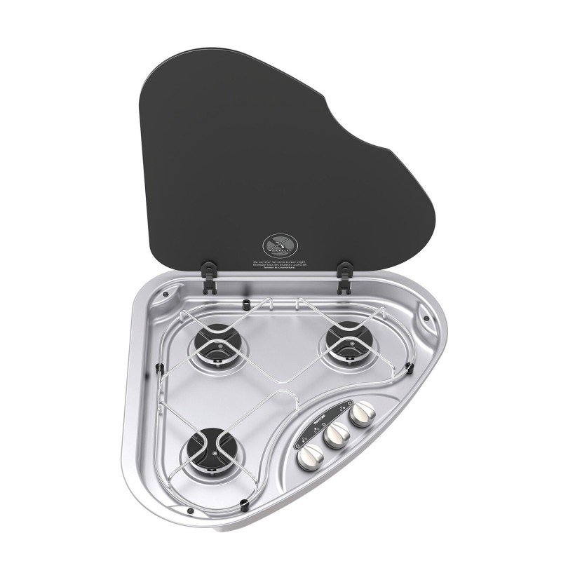 réchaud encastrable 3 feux basic line 330 version droite - thetford 395988