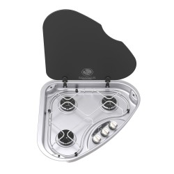 réchaud encastrable 3 feux basic line 330 version gauche - thetford 389639