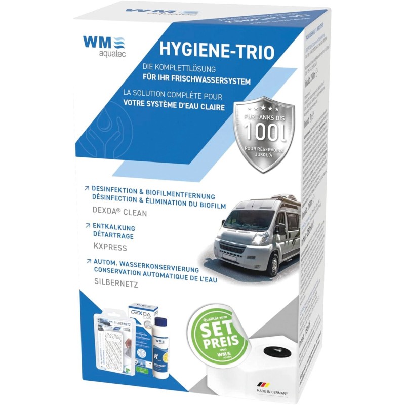 set hygiène trio pour réservoirs jusqu'à 100l - aquatec 389569