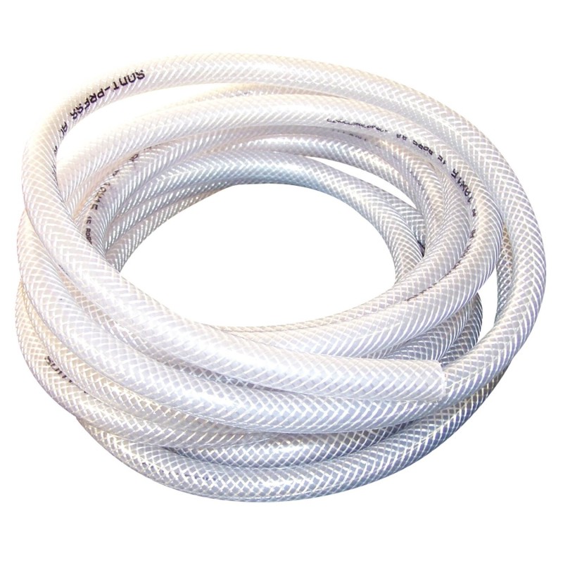 tuyau souple pvc armé diam. intérieur 10 mm / 5 m blanc 395194