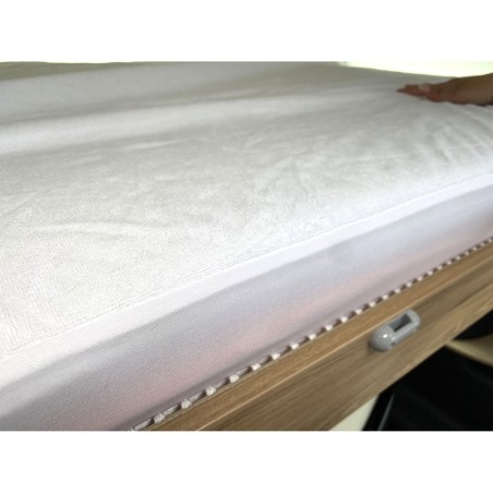 protége-matelas imperméable 130 x 190 cm coupe droite - incasa 396443