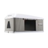 tente de toit maggiolina grand tour small coloris gris clair coque blanche - autohome 398362
