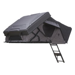 tente de toit mighty oak light 165 line-x grise - vickywood 394861