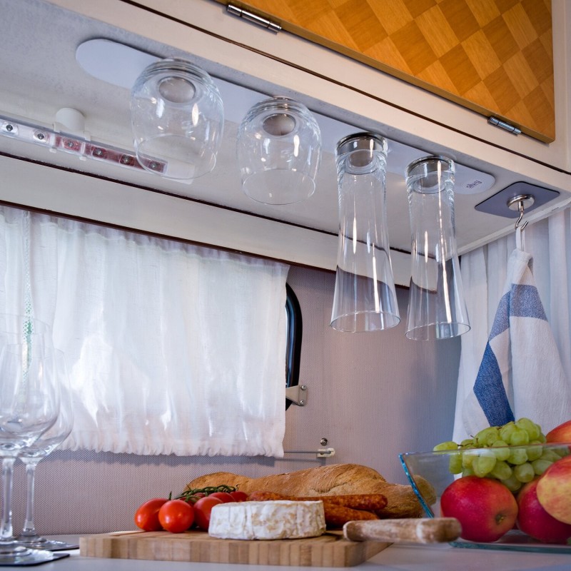 barre métallique blanche 50 cm - silwy 395636