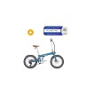 bleu satin vintage vélo à assistance électrique pliant 20'' afternoon modèle 2023 v2 - eovolt 400022
