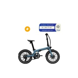bleu océan vélo à assistance électrique pliant 20'' afternoon modèle 2023 v2 - eovolt 400025