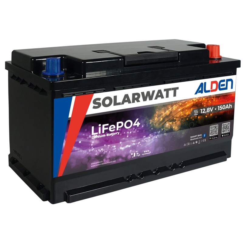 batterie solarwatt lifepo4 150ah avec chauffage intégré - alden 389801