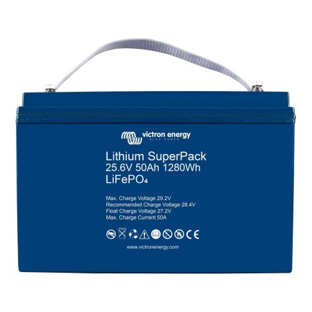 batterie litihum super pack 25,6v / 50ah m8 - victron 389775