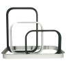 contre-cadre aluminium anodisé pour baie 500 x 500 noir - boidron 398239