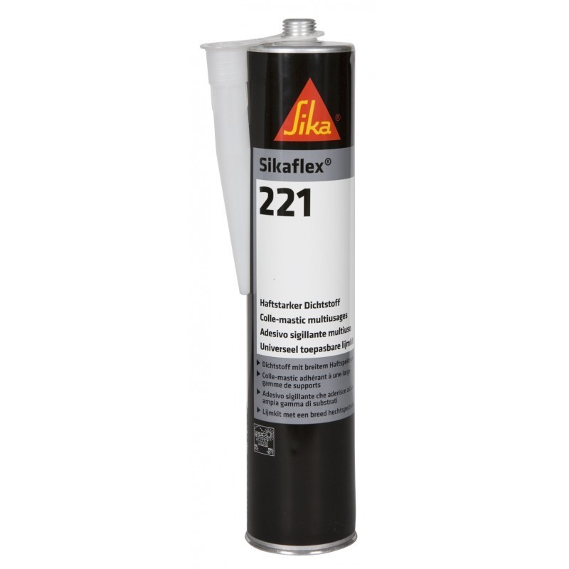 Colle Mastic polyuréthane SIKA 221 NOIR - SIKA 402017