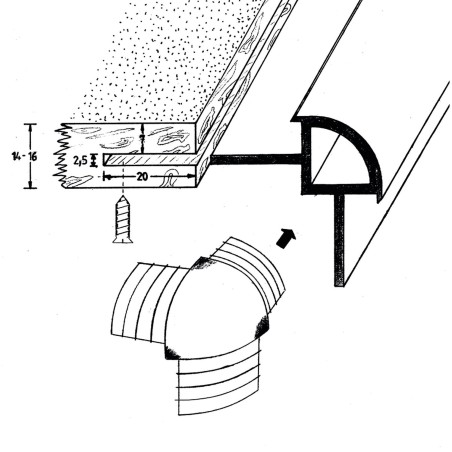 coin de profil d'assemblage gris 396855