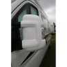 coques bumper de protection pour rétroviseur ducato, boxer et jumper rétro court à partir de 2007 - blanc - milenco 389522