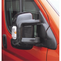 coques bumper de protection pour rétroviseur ducato, boxer et jumper rétro court à partir de 2007 - noir - milenco 389523