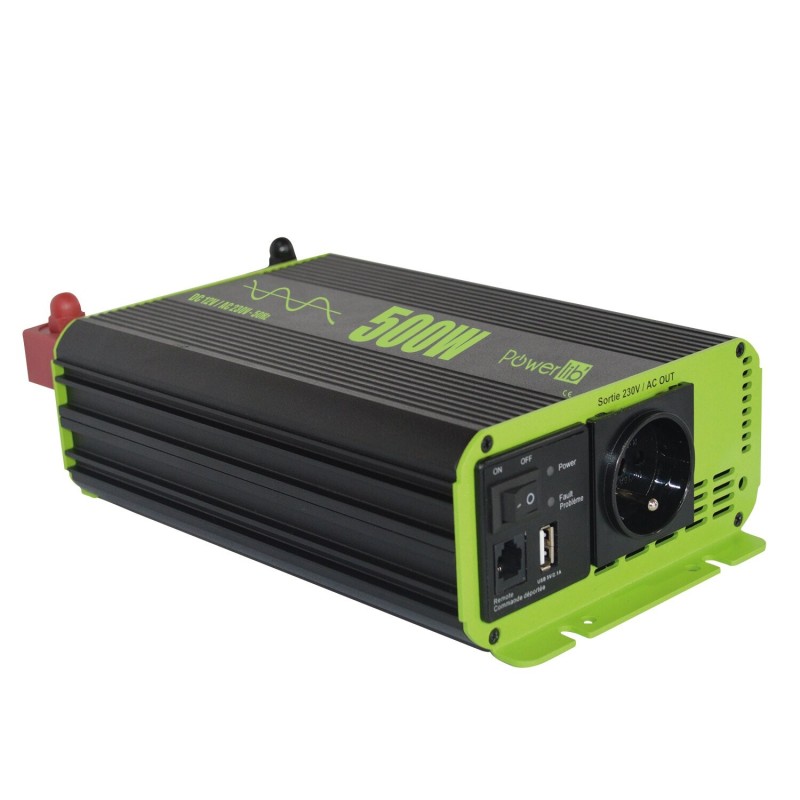 convertisseur pur sinus prise uk 12v 1000w prise uk - powerlib' 400367