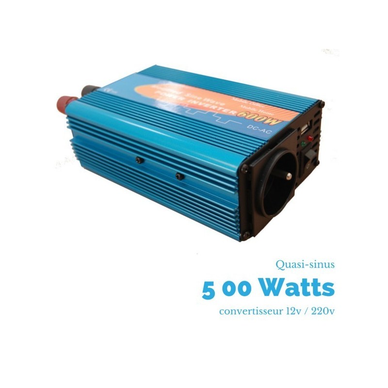Convertisseur  500 watts 12v/230v quasi-sinus 4910