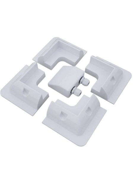 Kit de Fixation blanche pour panneau solaire toit de camping car ou van - Electric-sun -