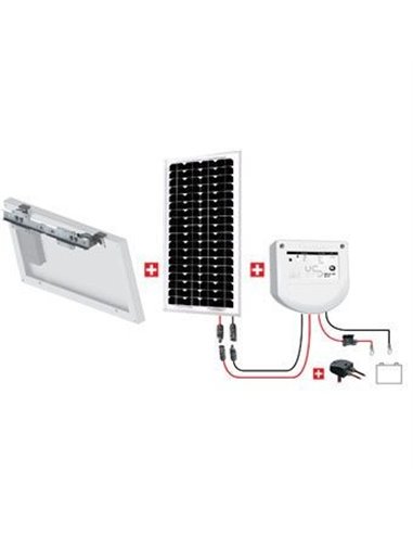 Kit Abris 20w - 12v - Régulateur Pwm - Support Basique - KIT ABRIS 20W 12V - UNITECK - UNITECK -