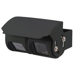 caméra de recul filaire double optique noire - equinoxe 396166