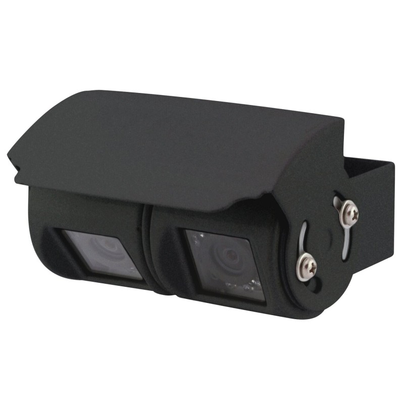 caméra de recul filaire double optique noire - equinoxe 396166