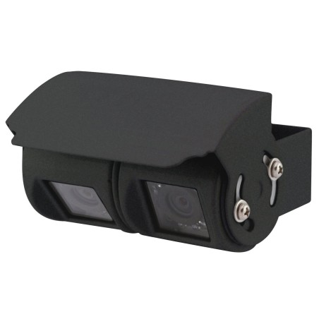 caméra de recul filaire double optique noire - equinoxe 396166