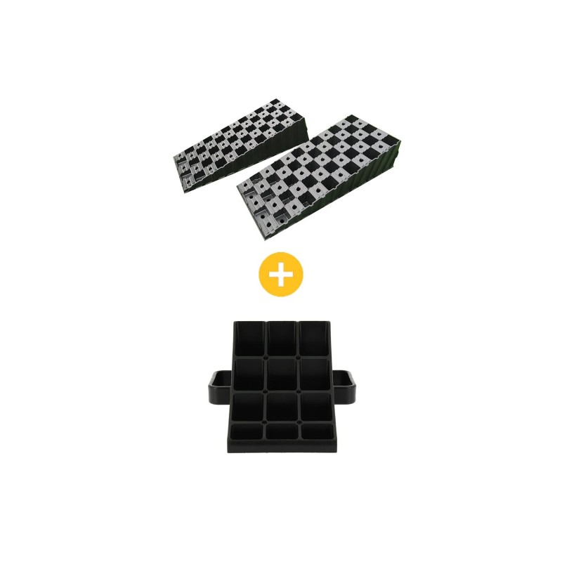 cales wedge + cale roue - milenco 400029