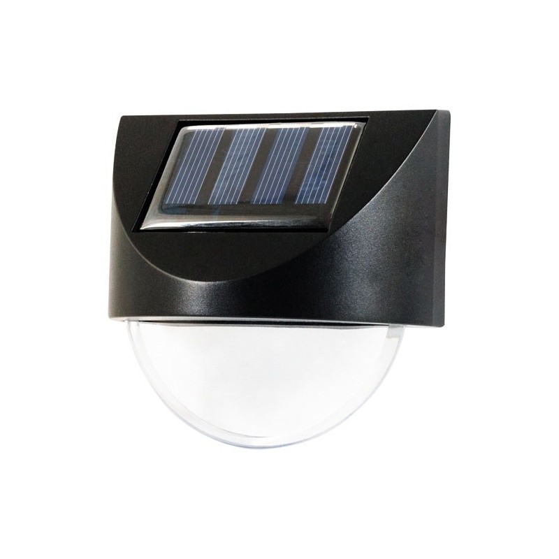 appliques solaires carrées x 2 blanc chaud - ezsolar 369347