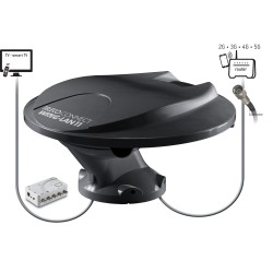 antenne internet 2g à 5g + antenne tv omnidirectionnelle + radio dab - teleco 389818