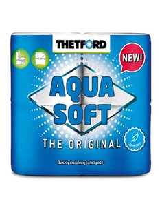 Papier Toilette X4 rouleaux blanc spécial wc chimique  - AQUA SOFT - Thetford - 8710315000023