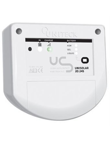 Régulateur De Charge Solaire Pwm - 12/24v - 20a - UNISOLAR 20.24S - UNITECK - UNITECK - 3760233350576