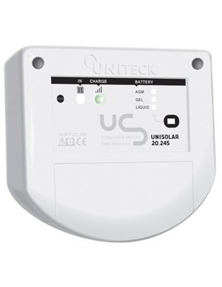 Régulateur De Charge Solaire Pwm - 12/24v - 20a - UNISOLAR 20.24S - UNITECK - UNITECK - 3760233350576