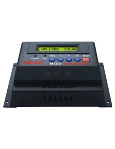 Régulateur de charge solaire PWM 12V/24V 30A - Electric-sun -