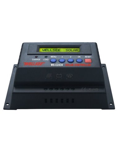 Régulateur de charge solaire PWM 12V/24V 30A - Electric-sun -