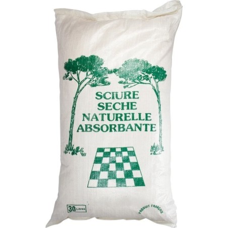 Sciure sèche naturelle absorbante de bois 30 litres pour toilettes sèches ou litière animale - Générique - 3534650000303