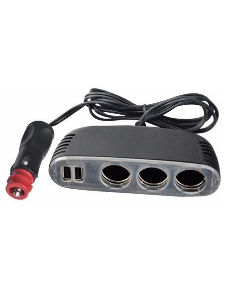 Multiprise Triple 12 Volts + Usb - Générique - 3700628213604