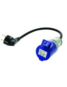 Adaptateur Femelle Cee 17 - Mâle Schuko Avec Cordon - Générique - 3700628206330