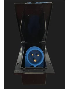 Socle Mâle Encastrable À Fiche Orientable Boitier Étanche Cee17 Noir - Générique -