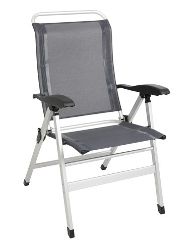 Fauteuil aluminium Confort Gris navy - MIDLAND par MIDLAND - MIDLAND - 3700628245995