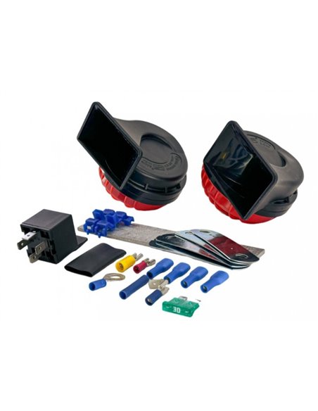 Avertisseur sonore 115dB et kit de montage avec relais - Thitronik - Thitronik - 4260083550755