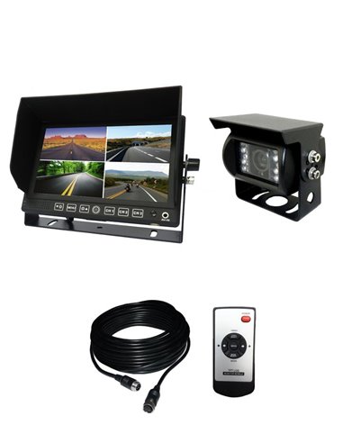 kit camera recul  - 10/32v - 1 cam - monit. 7'' / 4 entrees - affich. Partage - Générique - 3262897517703