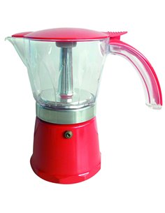Cafetière italienne rouge 6 tasses - INCASA - Générique - 3700628221555