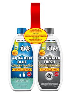 Pack Aqua Kem Blue Eucalyptus Concentrated + Grey Water Fresh Concentrated - Thetford - Thetford - 8710315995640