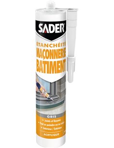 SADER Mastic maçonnerie NEW_280ml_gris - SADER - Sader - 3549212482015