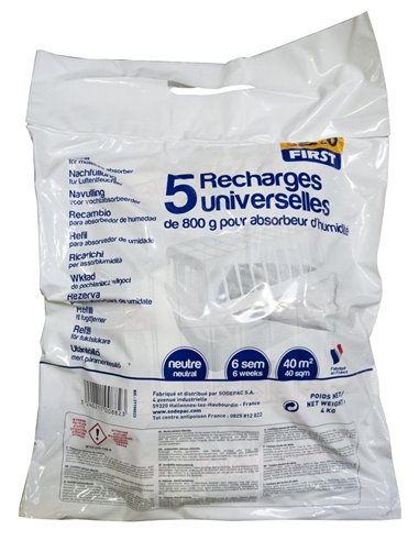 Sekofirst Lot De 5 Recharges 800gr - SEKOFIRST - Générique - 3240211008823