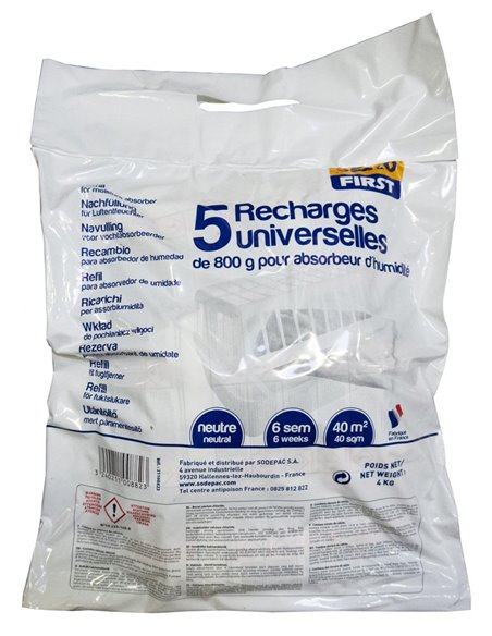 Sekofirst Lot De 5 Recharges 800gr - SEKOFIRST - Générique - 3240211008823