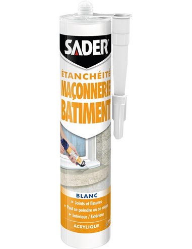 SADER Mastic maçonnerie NEW_280ml_blanc - SADER - Sader - 3549212482022