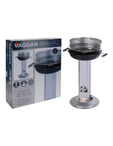 Barbecue Charbon Ø43x83cm Vagan - Générique - Générique - 8719202194333