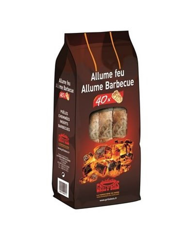 Sachet Allume Feu Et Barbecue40pces - GRILL O'BOIS - LA FORESTIERE DU NORD - 3390770000773