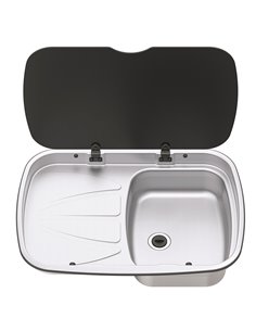 Evier couvercle Argent Sink Version gauche - Thetford - Thetford - 5060252081078