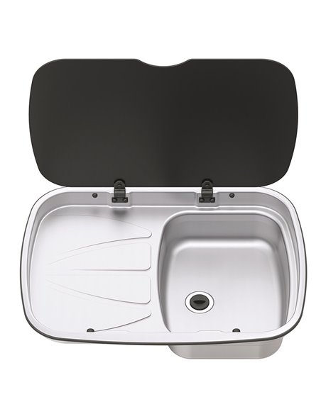 Evier couvercle Argent Sink Version gauche - Thetford - Thetford - 5060252081078